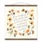 Love Overflows and Joy Never Ends Teak Hanging Canvas
